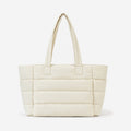 The Paloma Puffer Tote in Cream