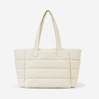 The Paloma Puffer Tote in Cream