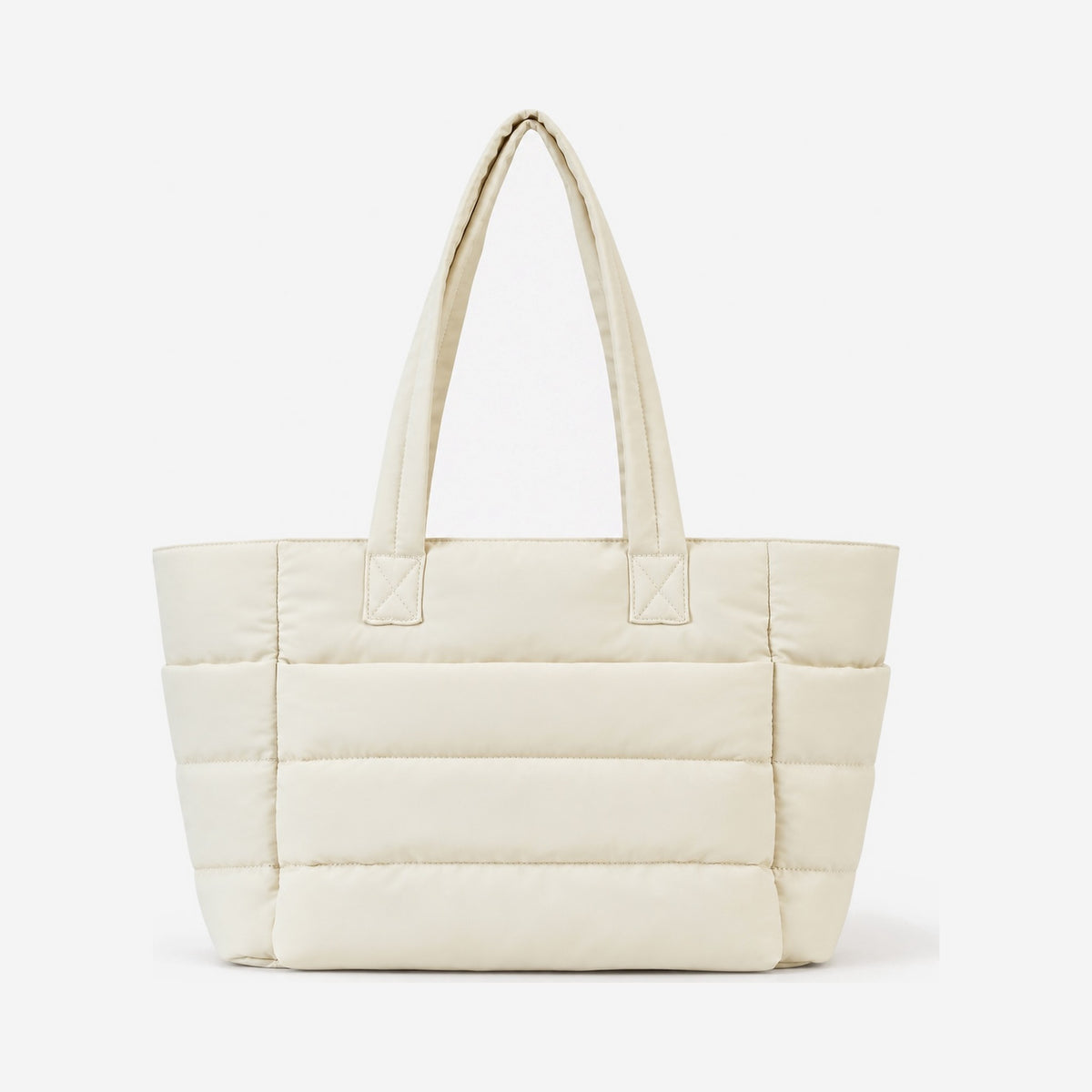 The Paloma Puffer Tote in Cream
