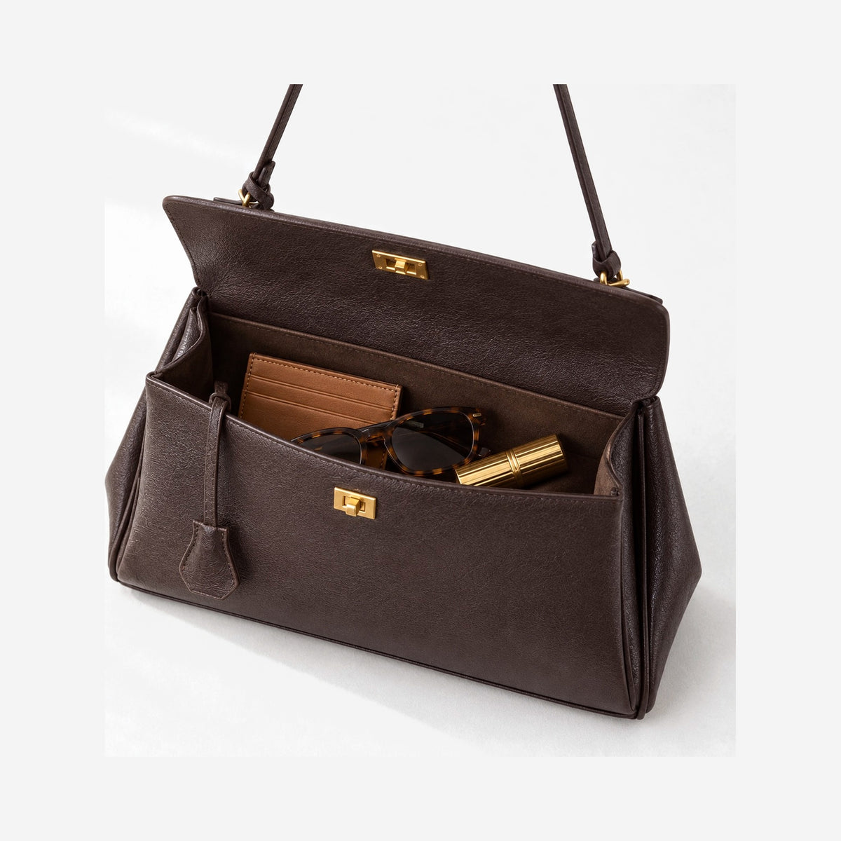 The Marta Turn-Lock Shoulder Bag