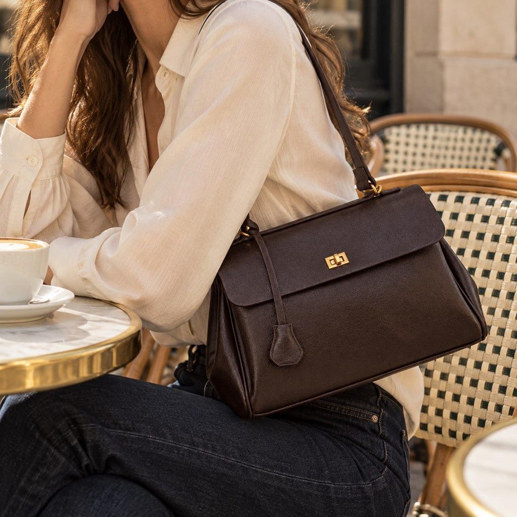 The Marta Turn-Lock Shoulder Bag