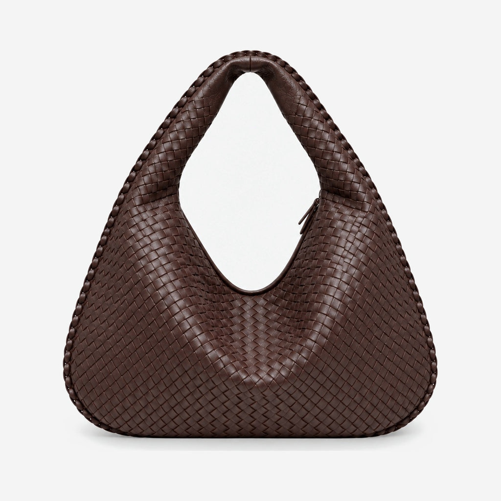 The Nora Woven Hobo in Chocolate