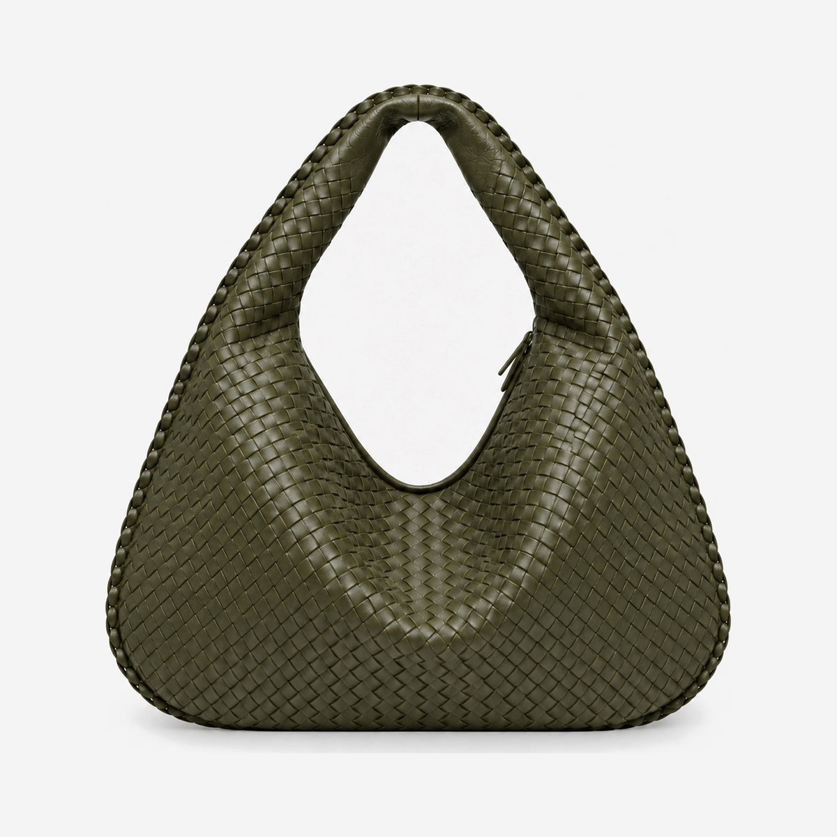 The Nora Woven Hobo in Olive