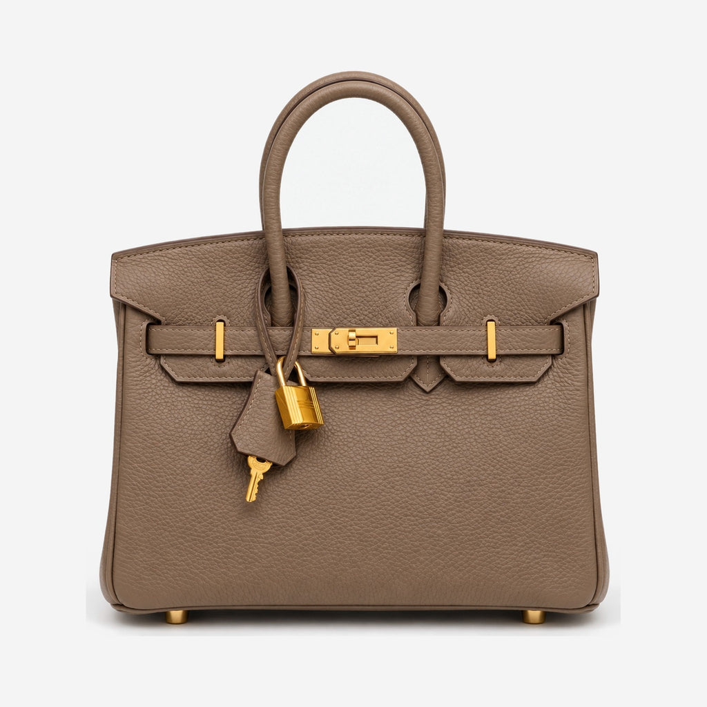 The Odette Top-Handle Bag in Taupe
