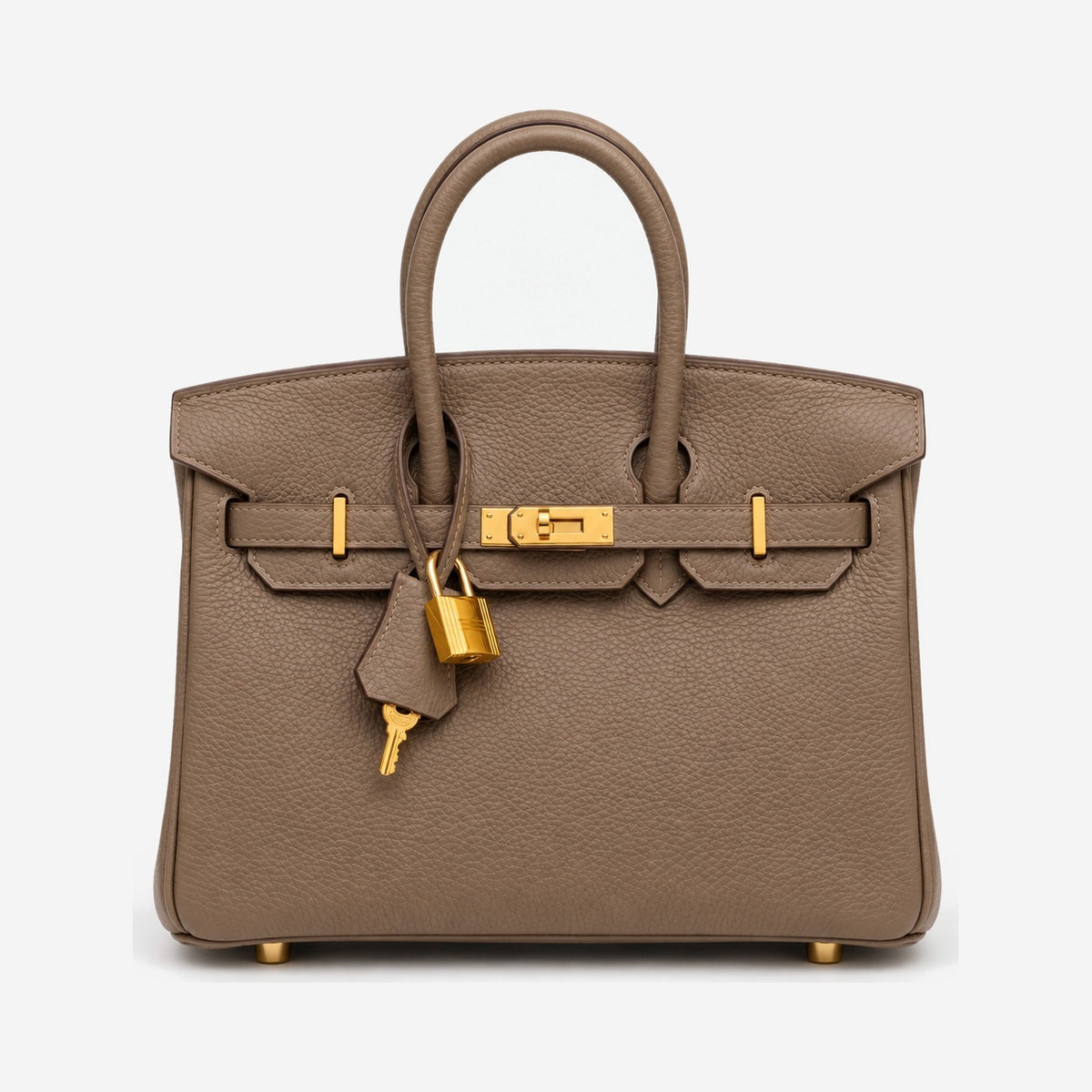 The Odette Top-Handle Bag in Taupe